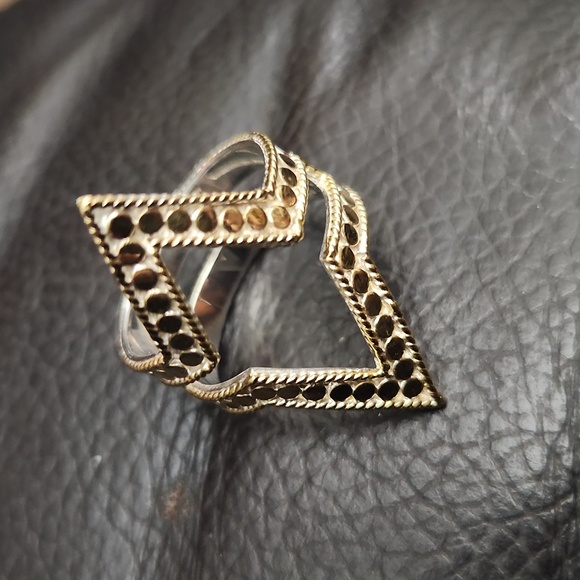 Anna Beck Gold Geometric Statement Ring 7 - Picture 4 of 5
